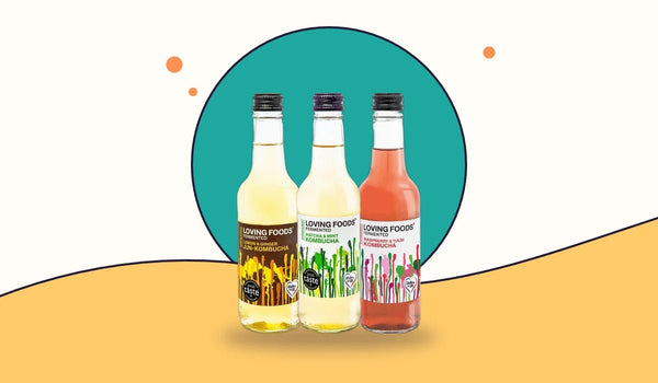 Loving Foods kombucha bottles