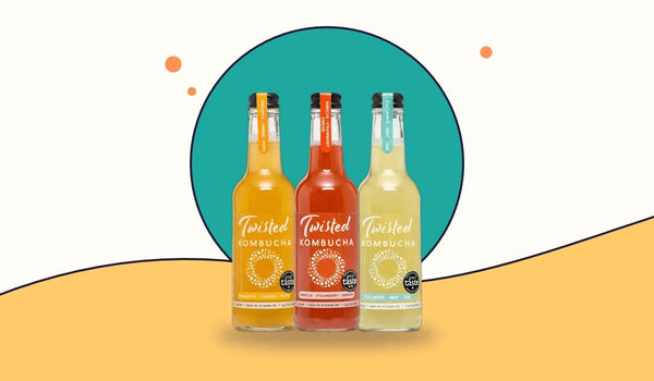 Twisted kombucha bottles