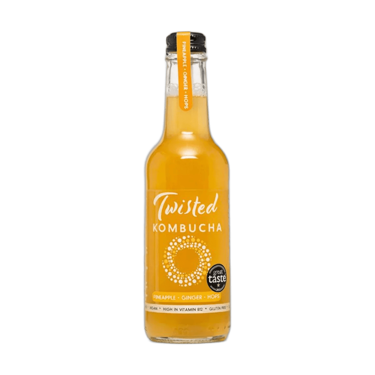 Twisted Pineapple, Ginger & Hops kombucha