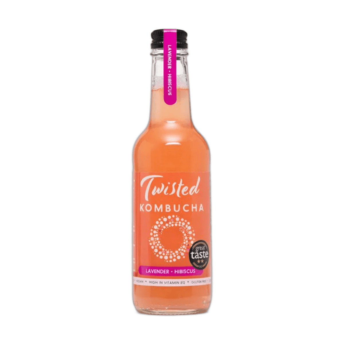 Twisted Hibiscus & Lavender kombucha