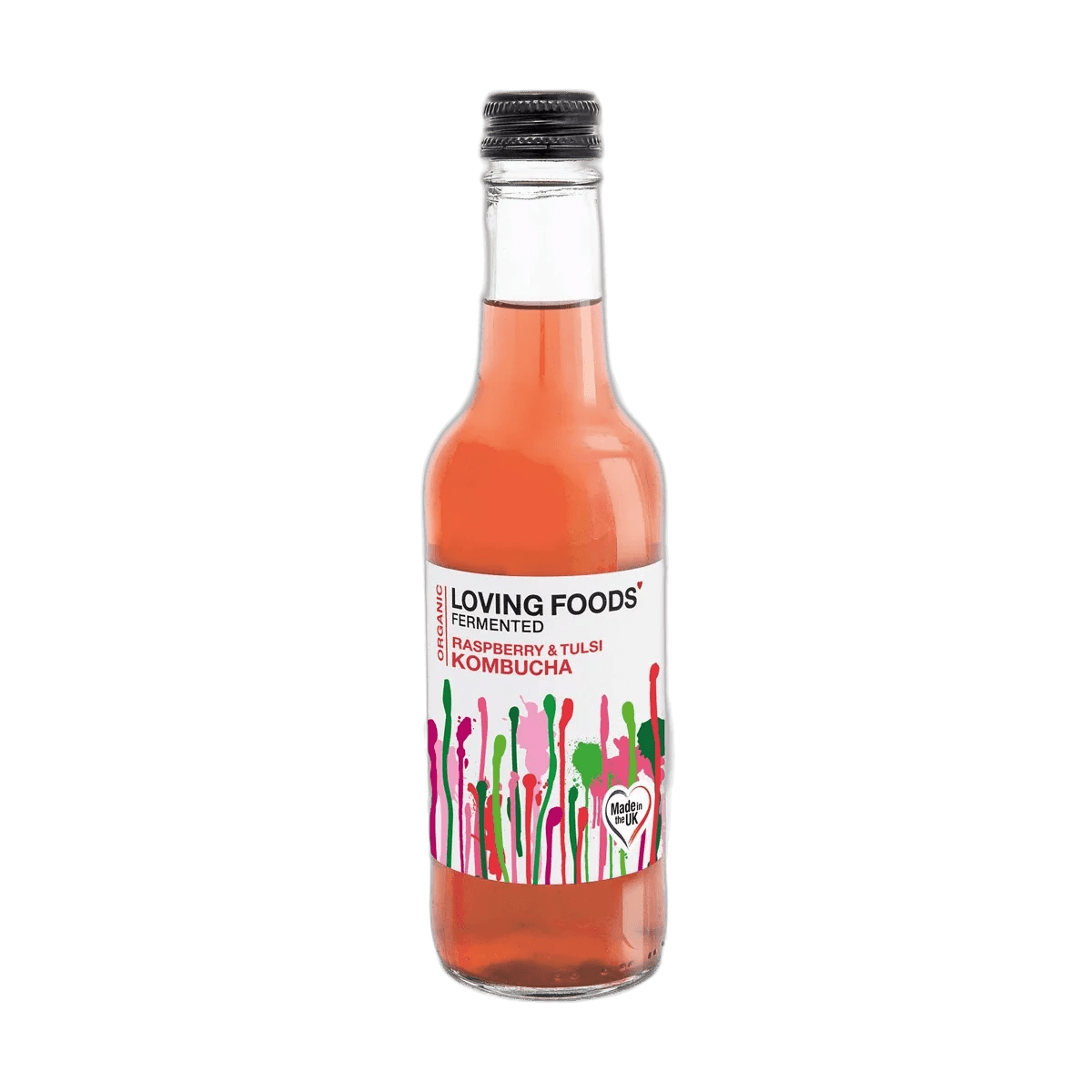 Loving Foods Raspberry & Tulsi kombucha