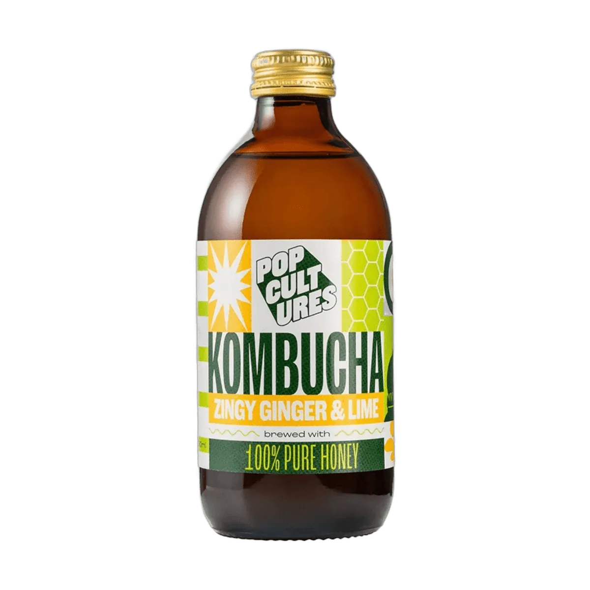 Pop Cultures Zingy Ginger & Lime jun kombucha